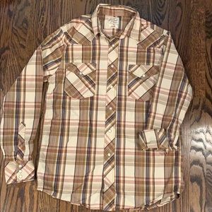 Men’s Lucky brand Western long sleeve shirt